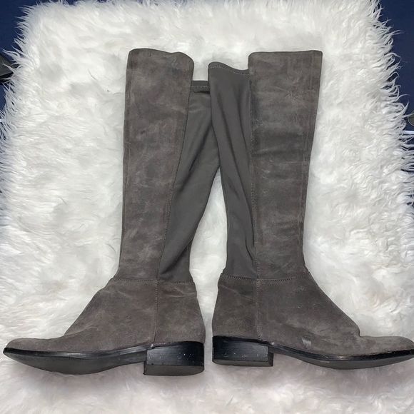 Michael Kors Shoes - Michael Kors Grey Suede Knee boots